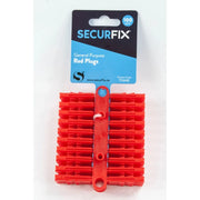 Securfix General Purpose Plugs Red 100 Pack