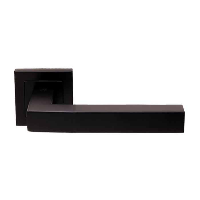 Alvar Lever On Sprung Push-On Square Rose - Matt Black