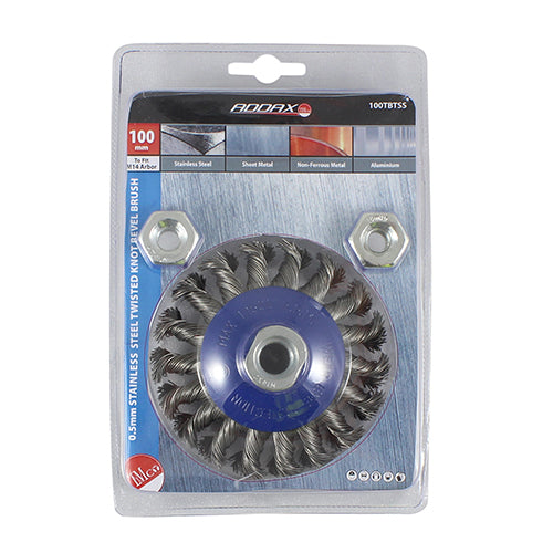 TIMCO Angle Grinder Bevel Brush Twisted Knot
