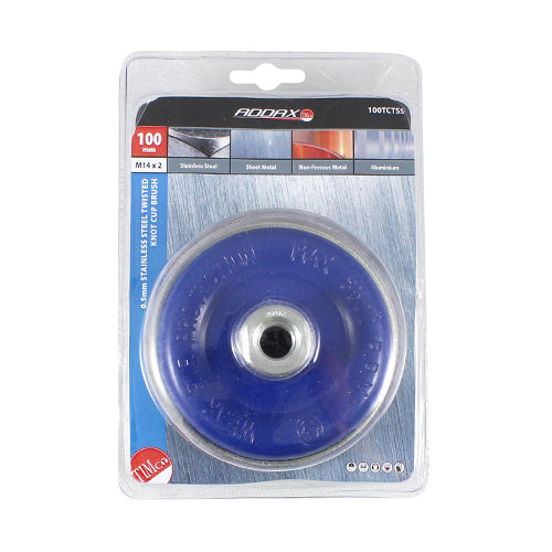 TIMCO Angle Grinder Cup Brush Twisted Knot