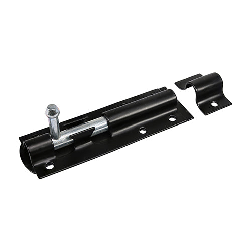 TIMCO Straight Tower Bolt Black - 10"