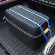 Strata Heavy duty Black 175L Stackable Wheeled Storage trunk with Lid