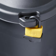 Strata Heavy duty Black 175L Stackable Wheeled Storage trunk with Lid