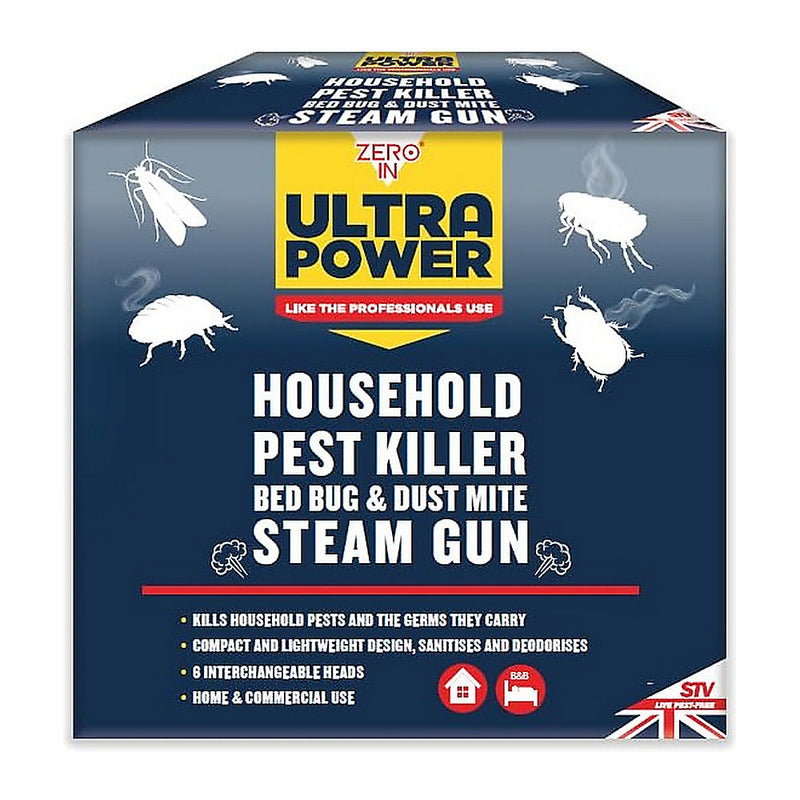 STV Zero In Household Pest Killer - Bed Bug & Dust Mite Steam Killer - ZER989 - Eco-Friendly Pest Control