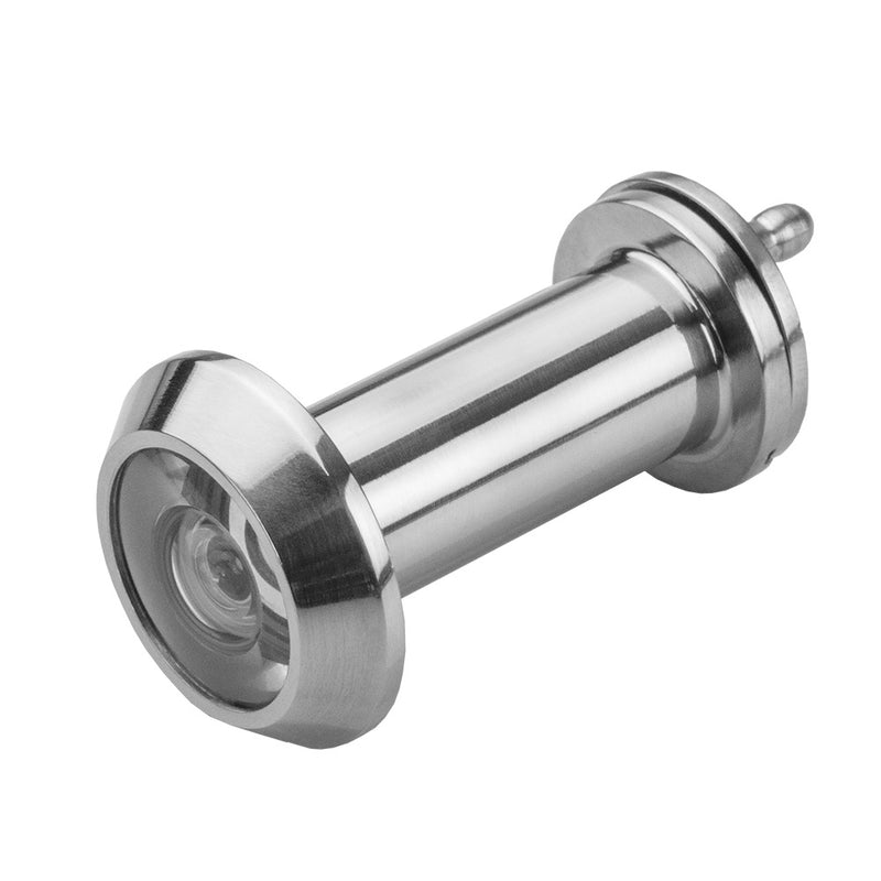 Door Viewer - 180 Degree - Crystal Lens - Bright Stainless Steel
