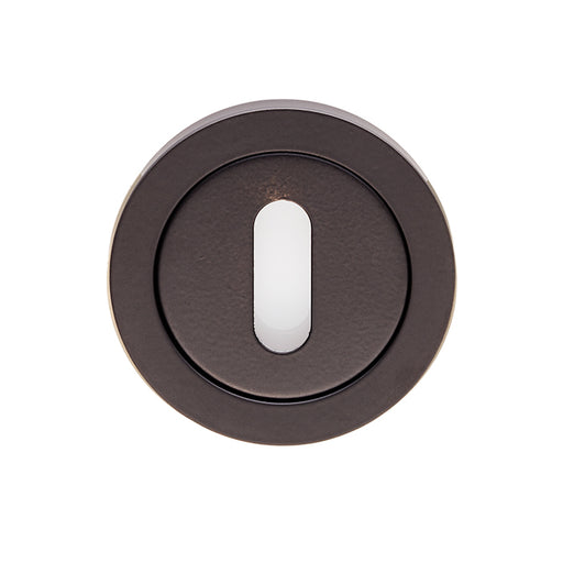 Escutcheon - Lock Profile - Screw-On Round Rose - Matt Black