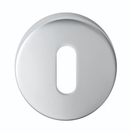 Escutcheon - Lock Profile On Concealed Fix Push On Round Rose - Satin Chrome 52MM