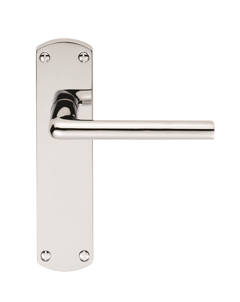 Serozzetta Uno Lever On Backplate - Latch - Polished Chrome 42MM X 170MM