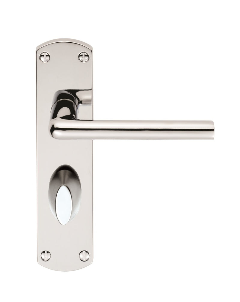 Serozzetta Uno Lever On Backplate - Bathroom 57Mm C/C - Polished Chrome 42MM X 170MM