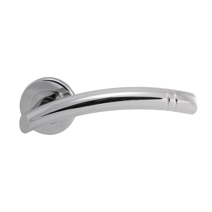 Serozzetta Cuarenta Lever On Concealed Fix Push On Round Rose - Polished Chrome 52 MM DIA