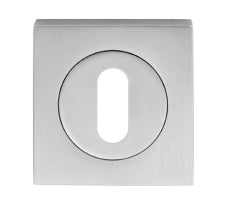 Escutcheon - Lock Profile - Square Rose - Polished Chrome 52MM