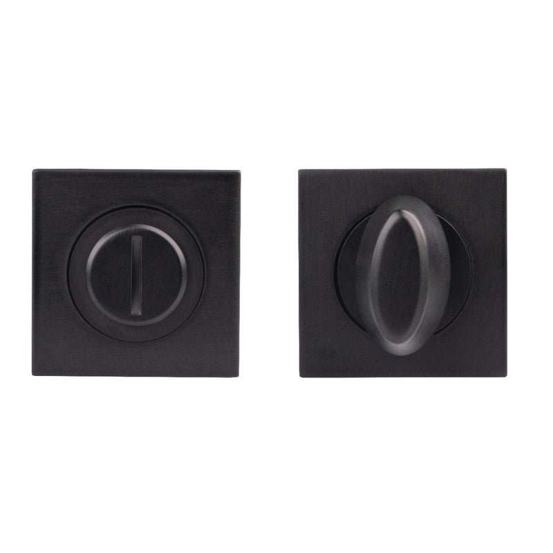 Turn & Release - 5Mm Spindle - Square Rose - Matt Black
