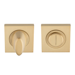 Turn & Release - 5Mm Spindle - Square Rose - Satin Brass