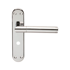 Scope Lever On Face-Fix Backplate - Bathroom 57Mm - Polished Chrome 180 x 40mm