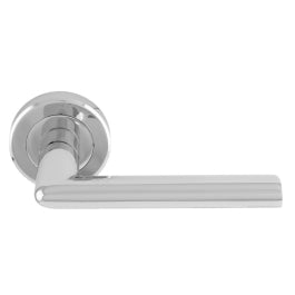 Dieci Lever On Sprung Screw-On Round Rose - Polished Chrome