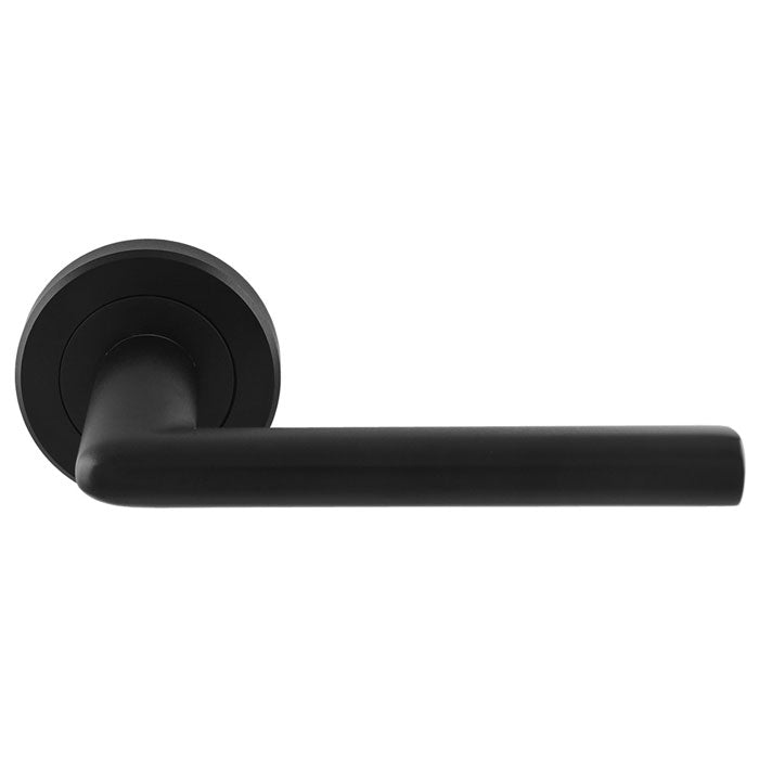 Dieci Lever On Sprung Screw-On Round Rose - Matt Black