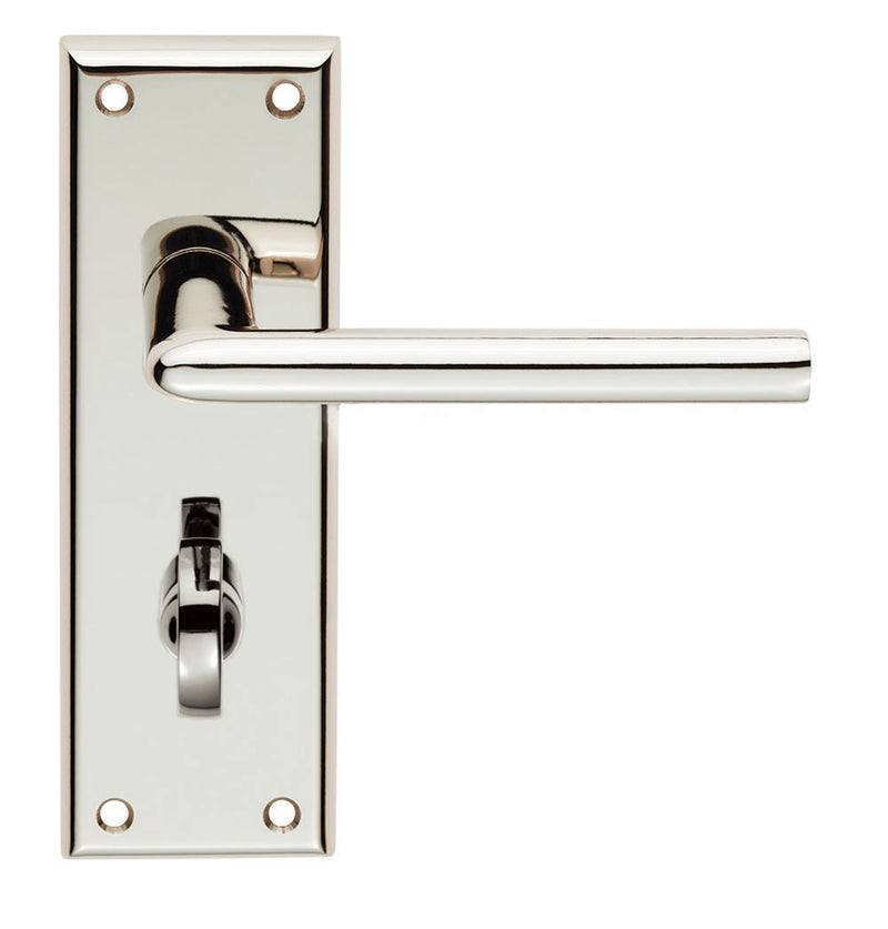 Dieci Lever On Face-Fix Backplate - Bathroom 57Mm - Polished Nickel