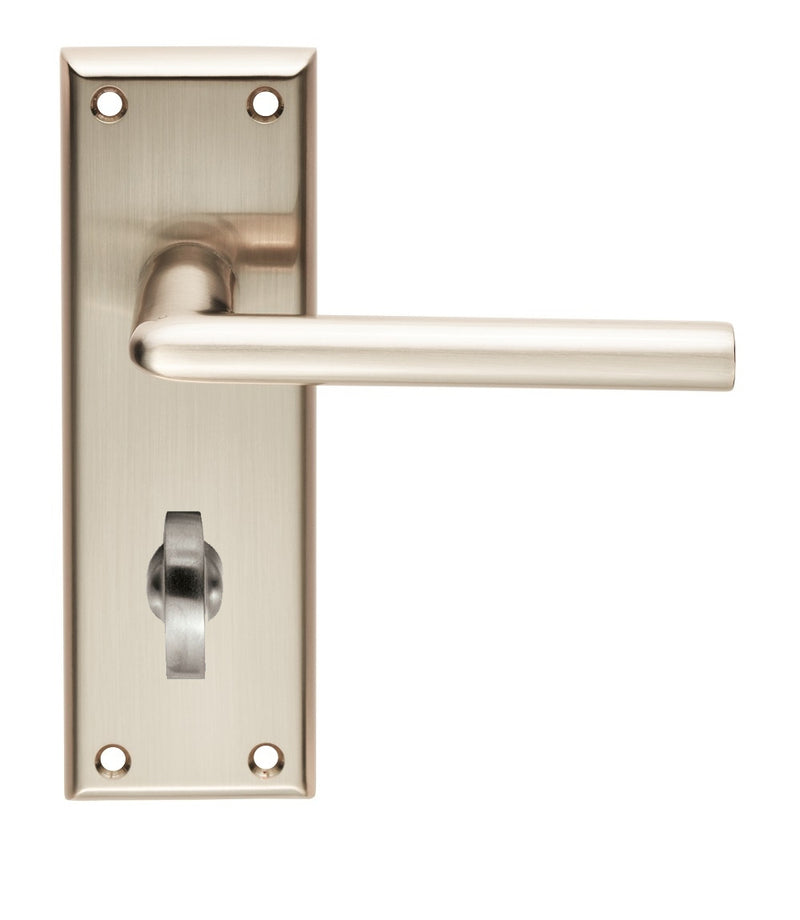 Dieci Lever On Face-Fix Backplate - Bathroom 57Mm - Satin Nickel