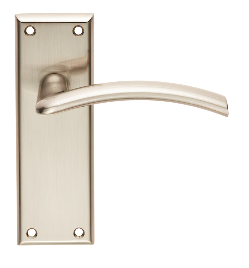 Trenta Lever On Face-Fix Backplate - Latch - Retail Pack - Satin Nickel
