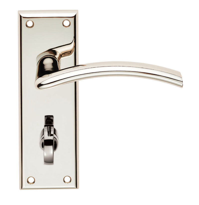 Trenta Lever On Face-Fix Backplate - Bathroom 57Mm - Polished Nickel