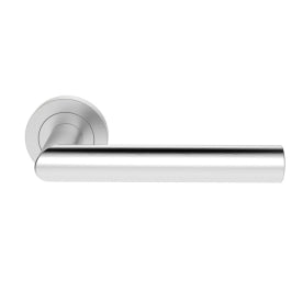 Serozzetta Morado Lever On On Concealed Fix Round Rose - Satin Chrome 50MM DIA