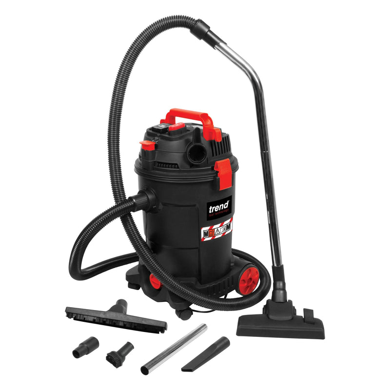 T33A/EURO - 1200W Wet & Dry M-Class Dust Extractor 230V EU
