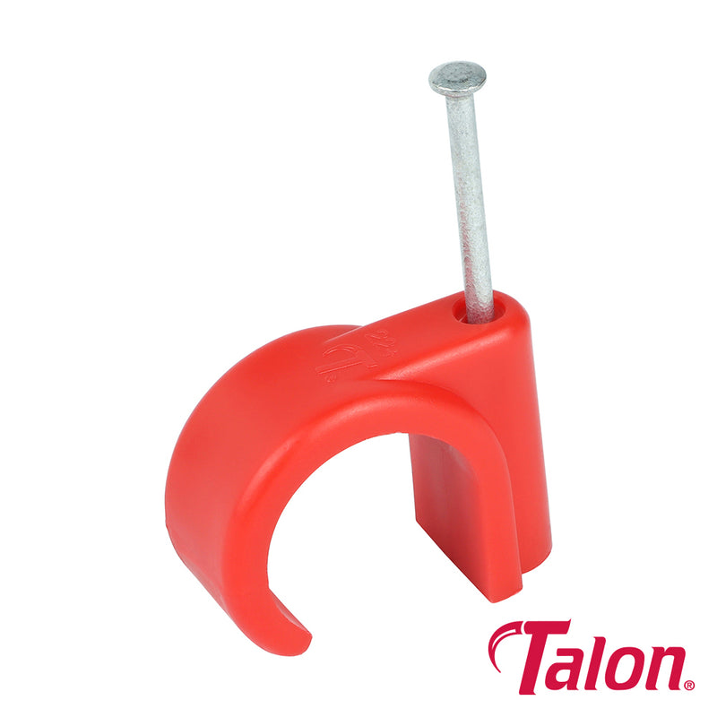 Nail In Pipe Clips White