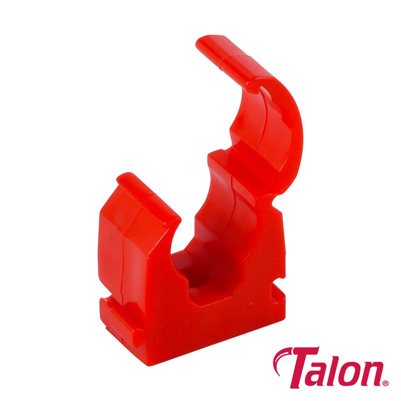 Talon Double Hinged Pipe Clips White - 15mm