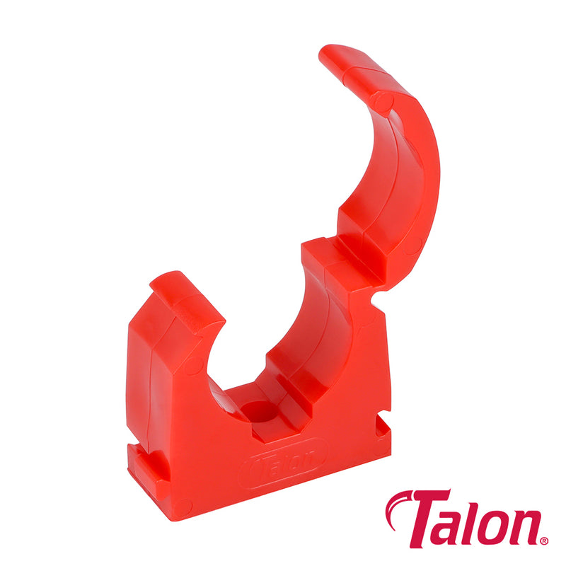 Talon Double Hinged Pipe Clips White - 15mm