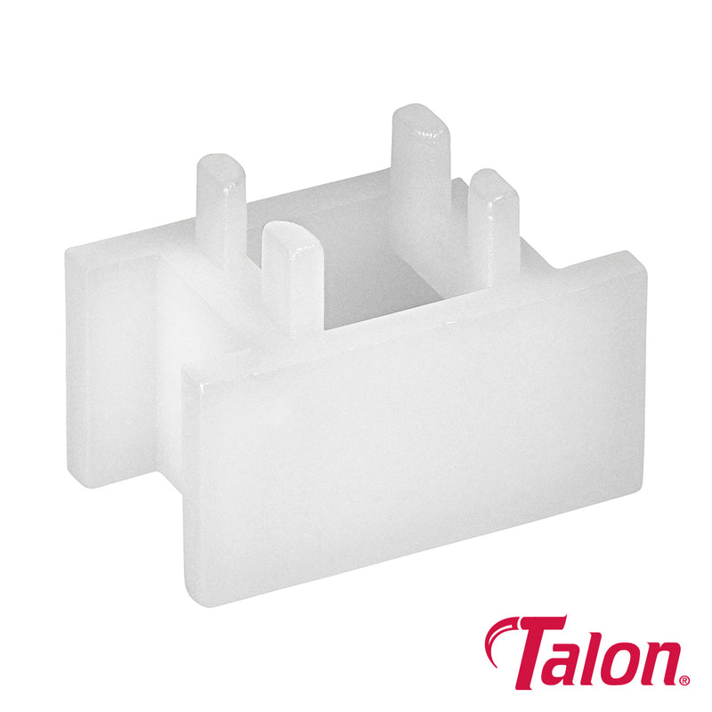 Single Snap-In Open Pipe Clips White