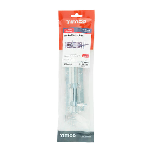 TIMCO Necked Tower Bolt — Bag