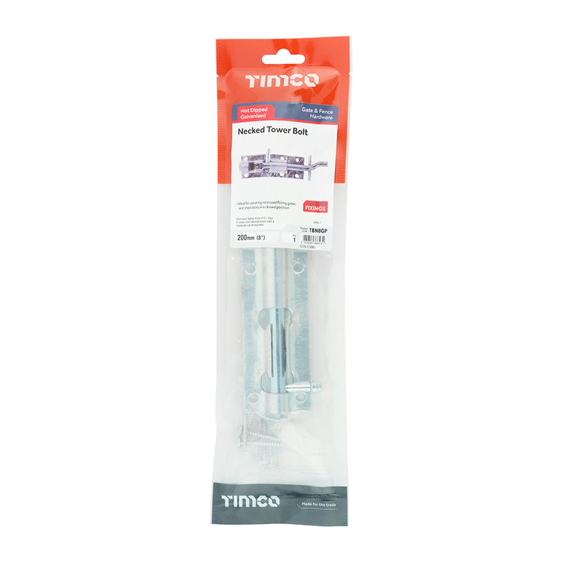 TIMCO Necked Tower Bolt — Bag