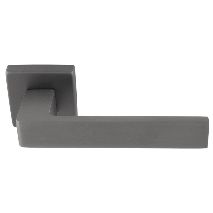 Techna Lever On Concealed Fix Square Rose Ant (Anthracite) - Anthracite