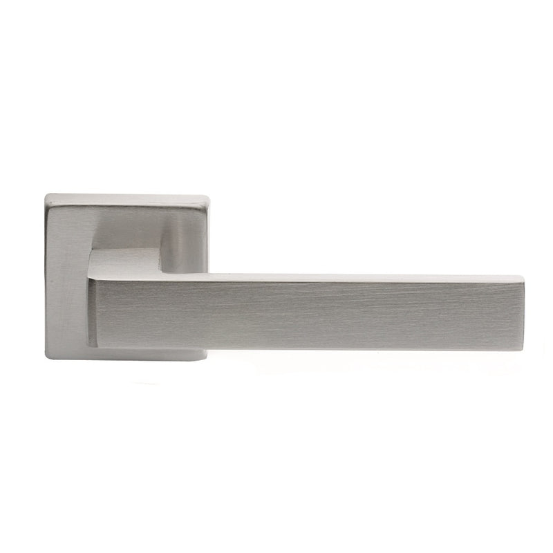 Techna Lever On Concealed Fix Square Rose Csa (Satin Chrome) - Satin Chrome