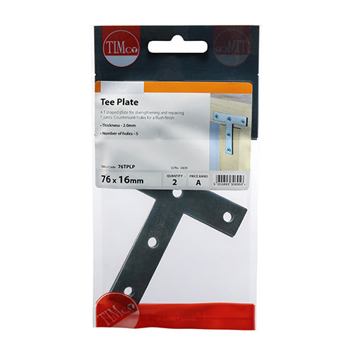 TIMCO Tee Plates Silver — Trade Pack