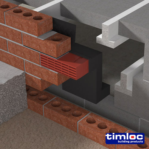 Timloc Telescopic Underfloor Vent - Up to 5 course — Box