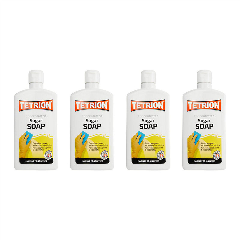 Tetrion Sugar Soap 500ml Removes Grease Grime Clean And Prepares Surface x4