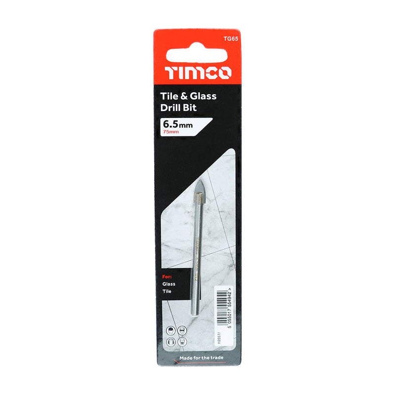 TIMCO TCT Tile & Glass Bits - 10.0mm