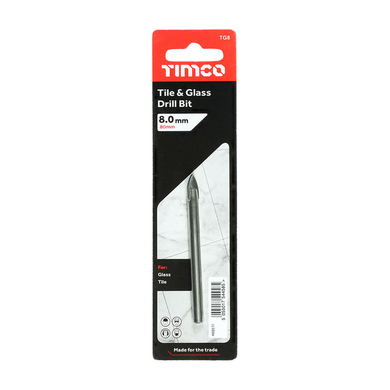 TIMCO TCT Tile & Glass Bits - 10.0mm
