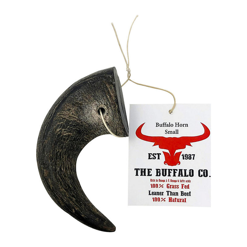 The Buffalo Co. Buffalo Horns for Dogs Small 4-5 Inch Natural Dog Chews - 3800