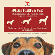 The Buffalo Co. Buffalo Lung Steaks for Dogs 100g - 3827 - Natural Dog Treat