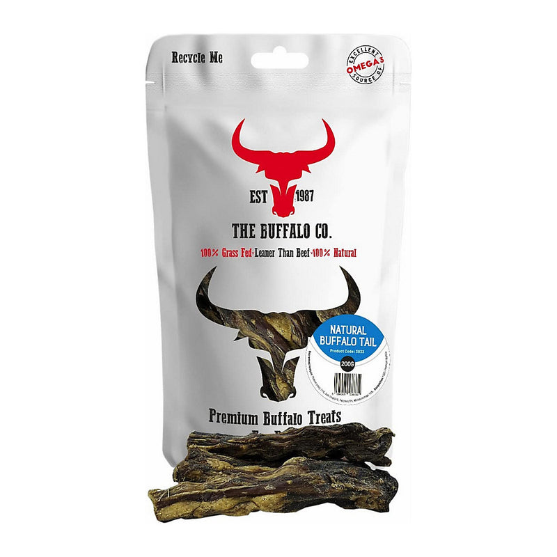 The Buffalo Co. Buffalo Tail for Dogs 200g - Natural Dog Chew Treats