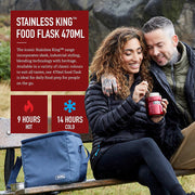 Thermos GTB Stainless King Food Flask Red 470ml