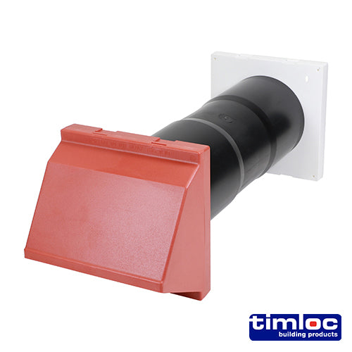 Timloc AeroCore Through-Wall Vent Set with Baffle Brown