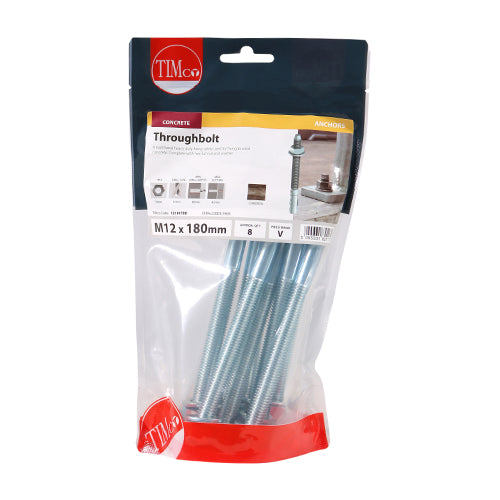 TIMCO Throughbolts Silver — Bag