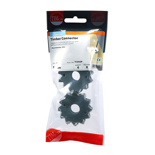 TIMCO Double Sided Timber Connectors Galvanised — Trade Pack