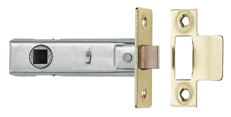64Mm Tubular Latch - 8Mm Follower - Electro Brass - Retail Pack - Electro Brassed