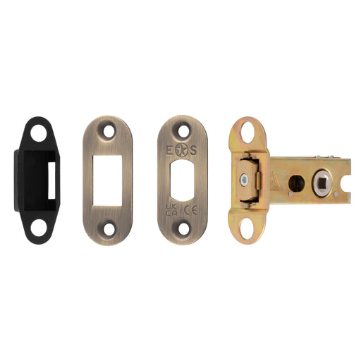 64Mm Heavy Duty Deadbolt - 5Mm Follower - Radius - Antique Brass