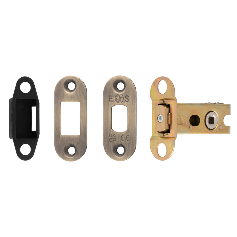 64Mm Heavy Duty Deadbolt - 5Mm Follower - Radius - Antique Brass