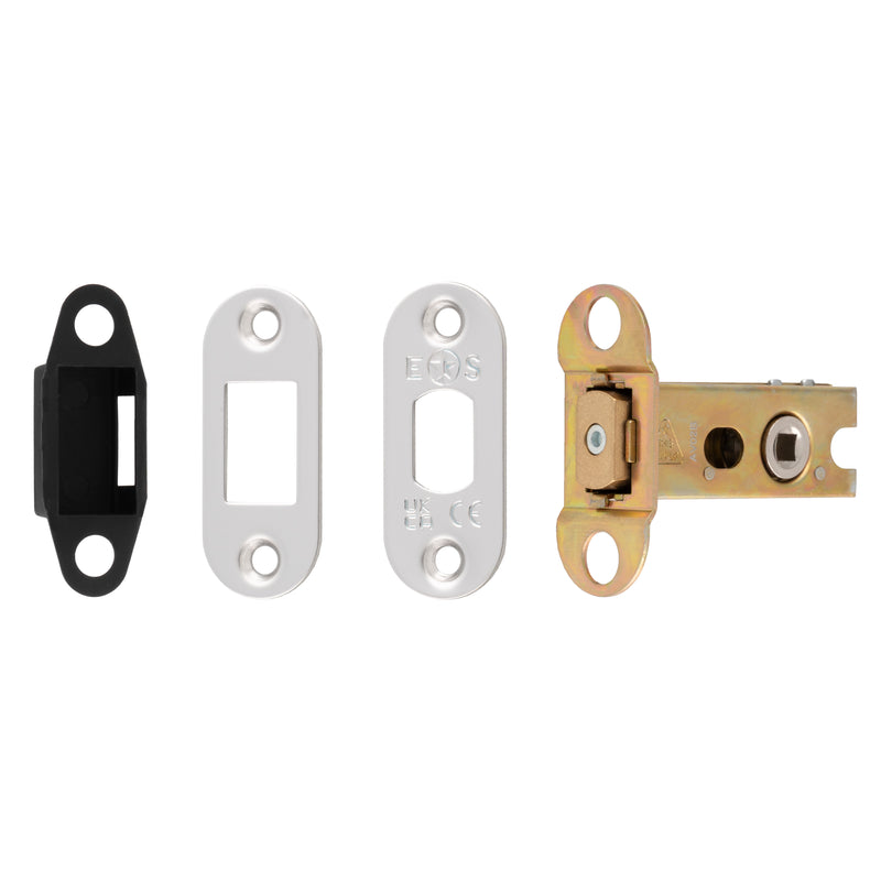 64Mm Heavy Duty Deadbolt - 5Mm Follower - Radius - Polished Stainless Steel